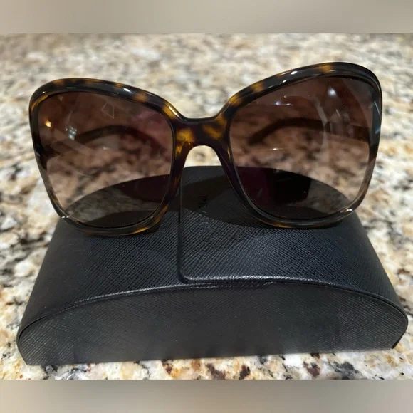 PRADA Sunglasses, SPR 28L Havana, Excellent Condition - Picture 1 of 8